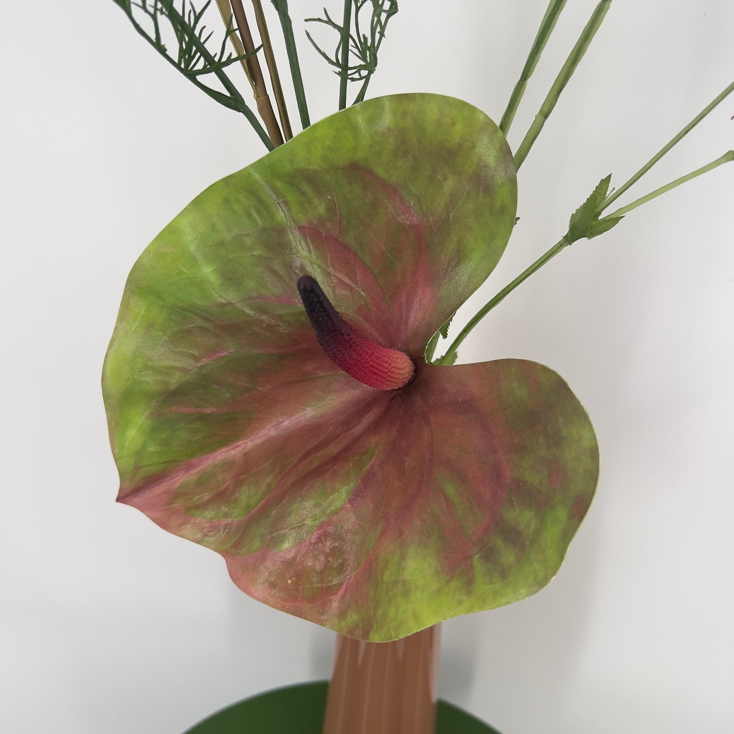 Zijden kunstboeket "Amélie" incl. vaas, 76cm