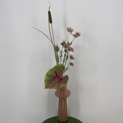 Zijden kunstboeket "Amélie" incl. vaas, 76cm