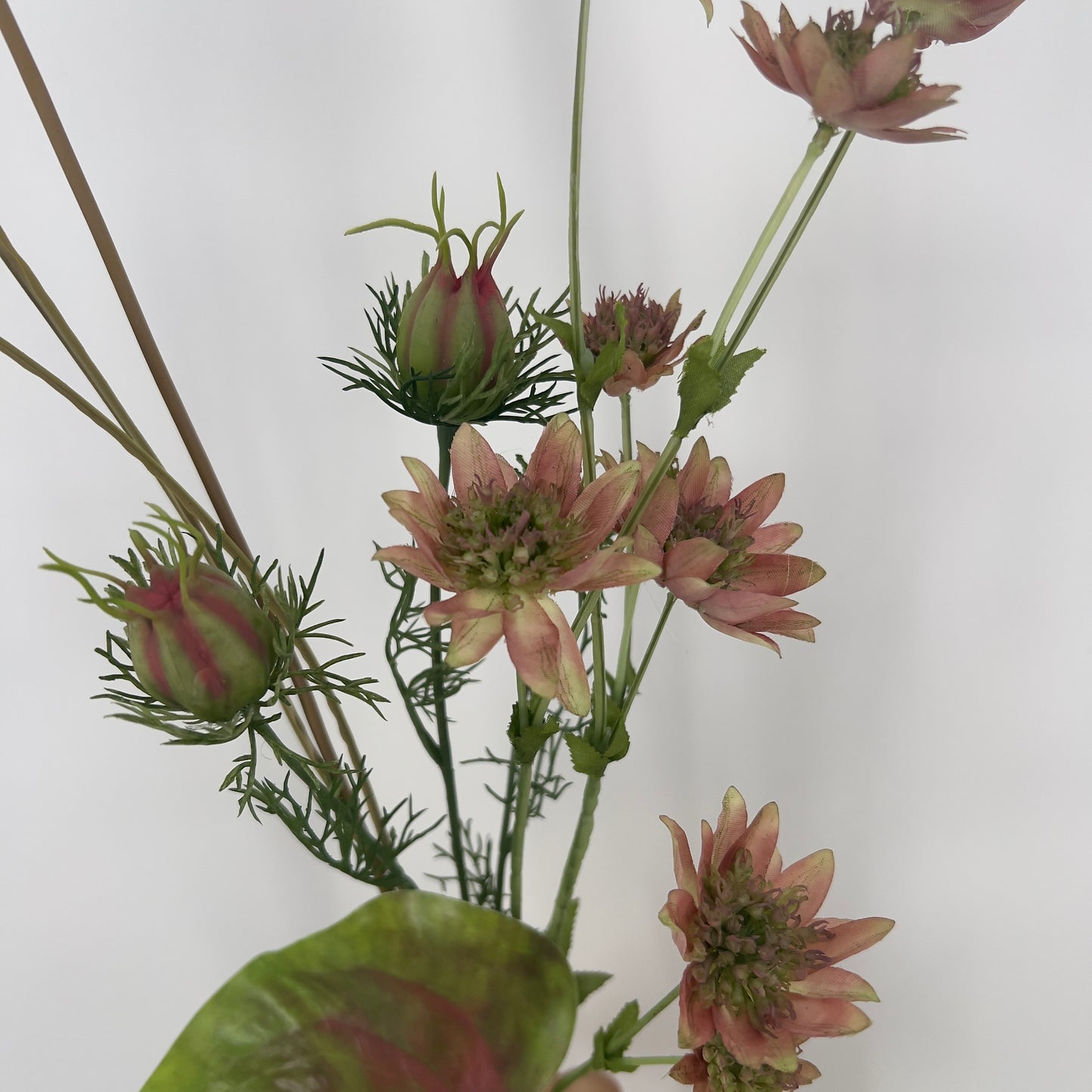 Zijden kunstboeket "Amélie" incl. vaas, 76cm