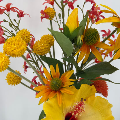 Zijden kunstboeket "Vurige veldgloed", 65/95cm