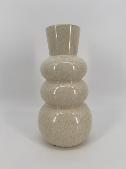Keramieke organisch gevormde bubbelvaas/vase, 29,5x14cm