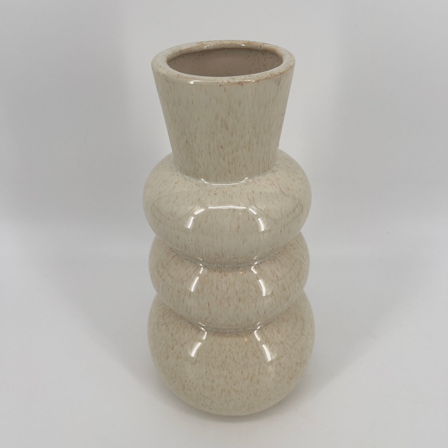 Keramieke organisch gevormde bubbelvaas/vase, 29,5x14cm