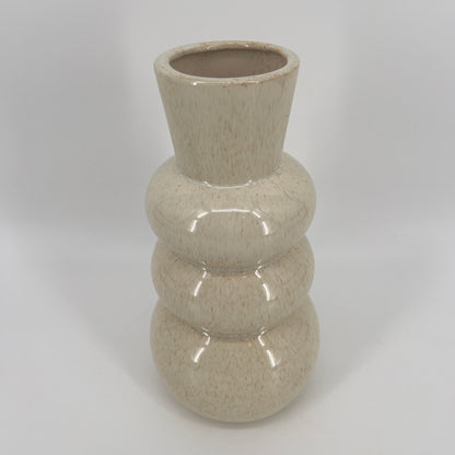 Keramieke organisch gevormde bubbelvaas/vase, 29,5x14cm