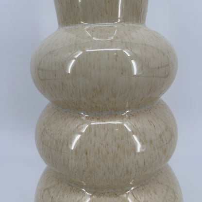 Keramieke organisch gevormde bubbelvaas/vase, 29,5x14cm