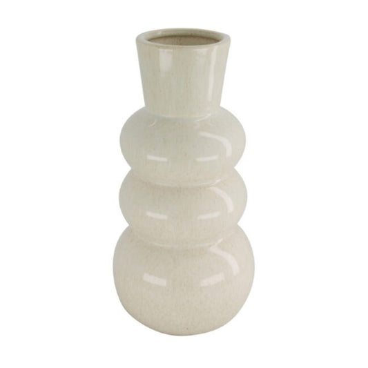 Keramieke organisch gevormde bubbelvaas/vase, 29,5x14cm